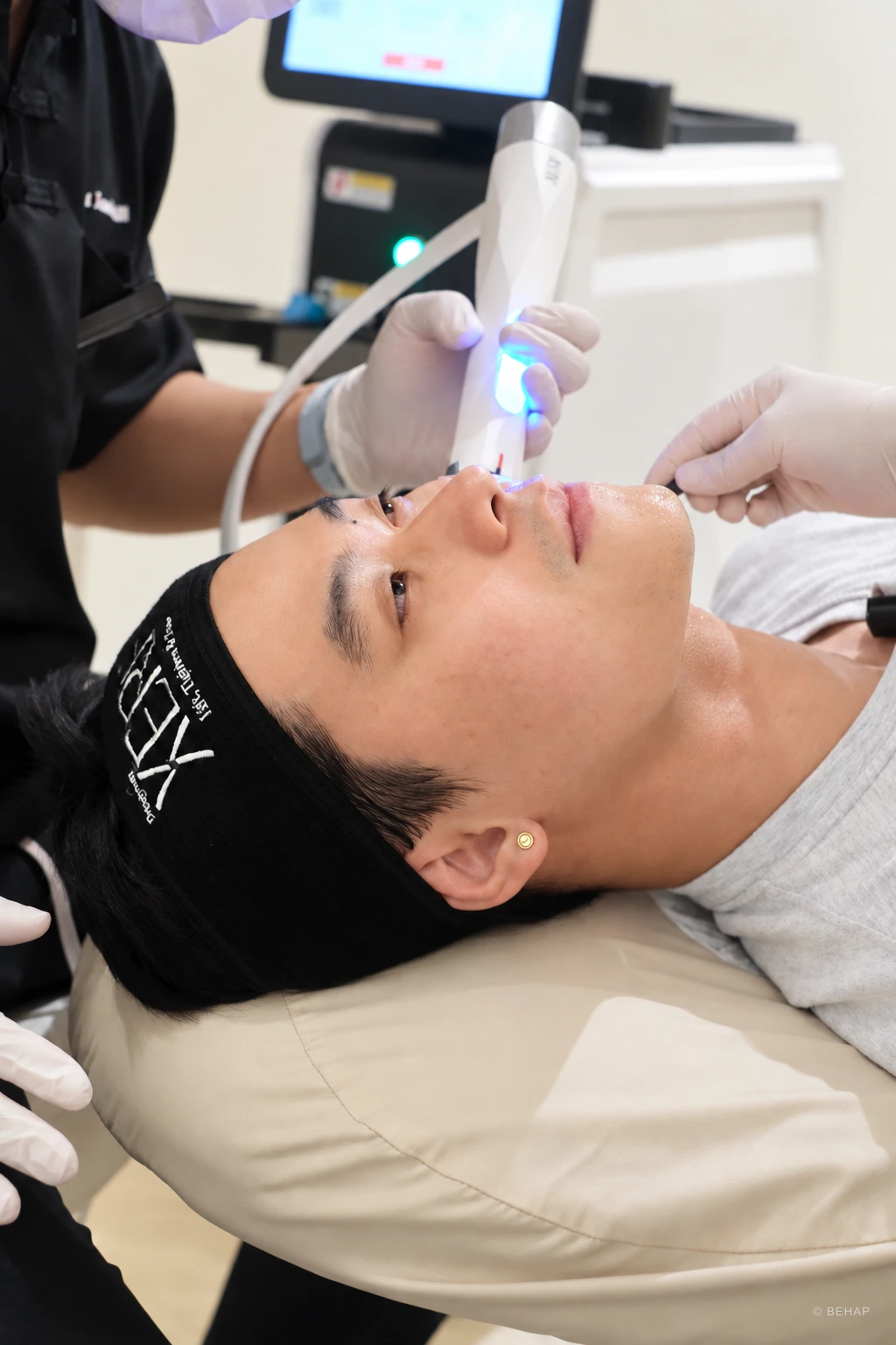XERF treatment at BEHAP Wellness; smile edited with AI · การรักษาด้วย XERF ที่ BEHAP Wellness ปรับรอยยิ้มด้วย AI